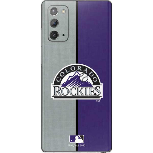 MLB Colorado Rockies Split Galaxy Note20 5G Skin